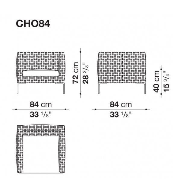 Charles Outdoor Fauteuil B&B Italia Outdoor