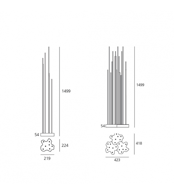 Reeds Artemide Stehleuchte