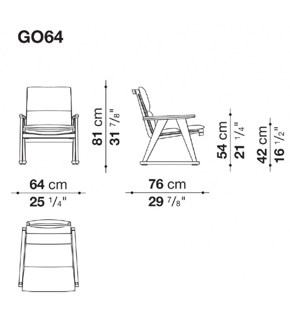 Gio B&B Italia Outdoor Chaise