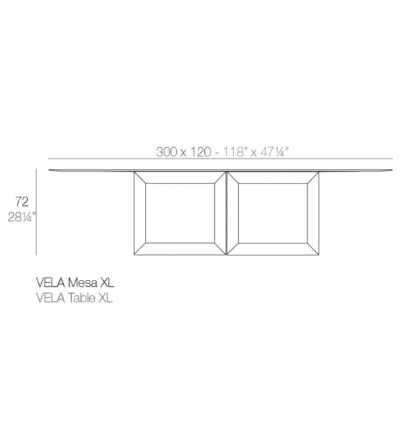 Vela XL Vondom Table