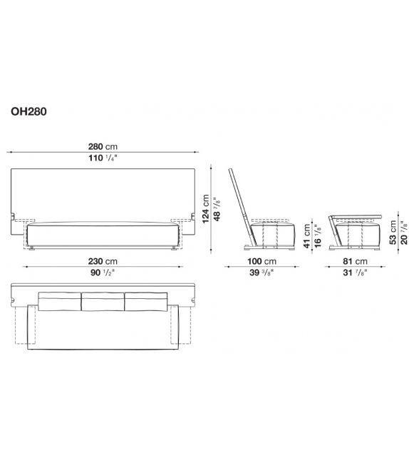 Oh, it rains! B&B Italia Outdoor Sofa