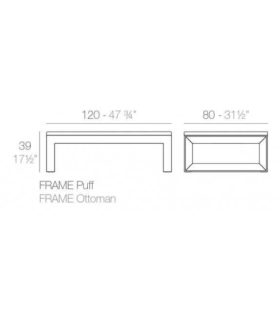 Pouf Frame Vondom