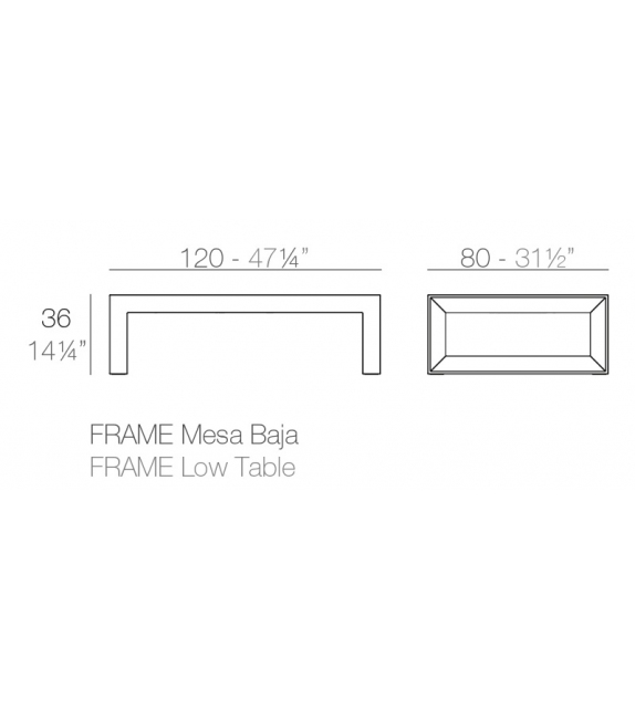 Frame Table Basse Vondom