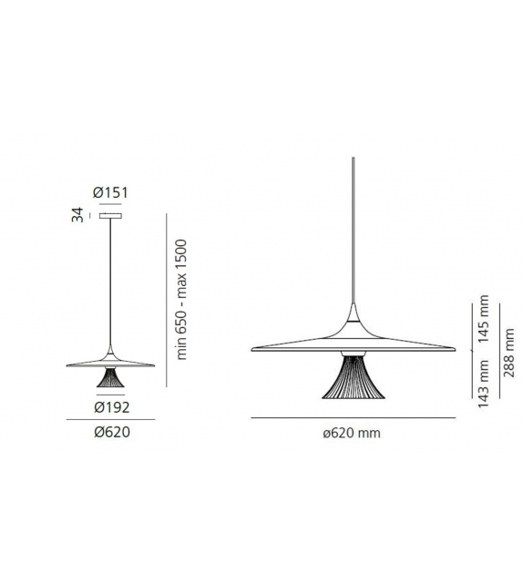 Ipno Artemide Lampada a Sospensione