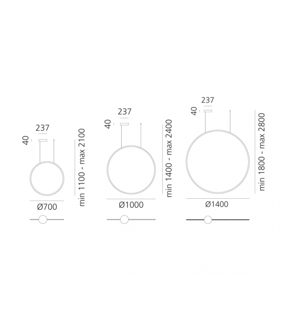 Discovery Vertical 70 RGBW Artemide Hängeleuchte