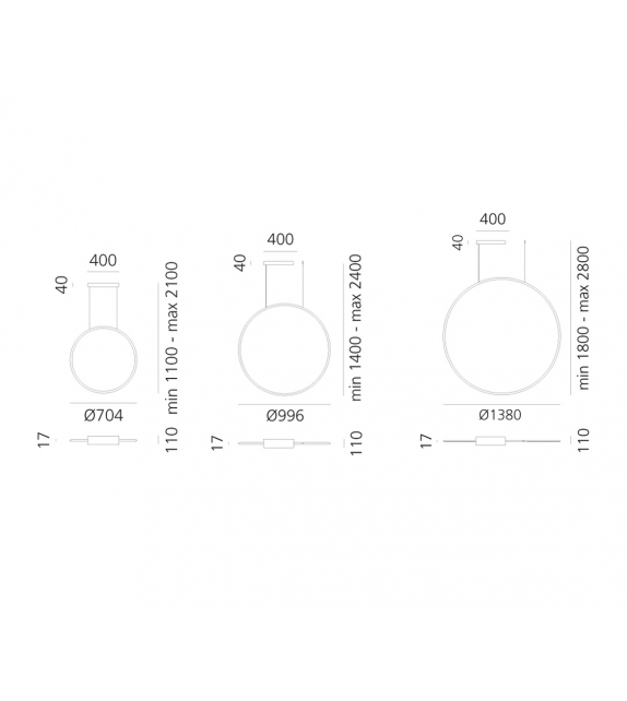 Discovery Vertical TW/RGBW Artemide Suspension