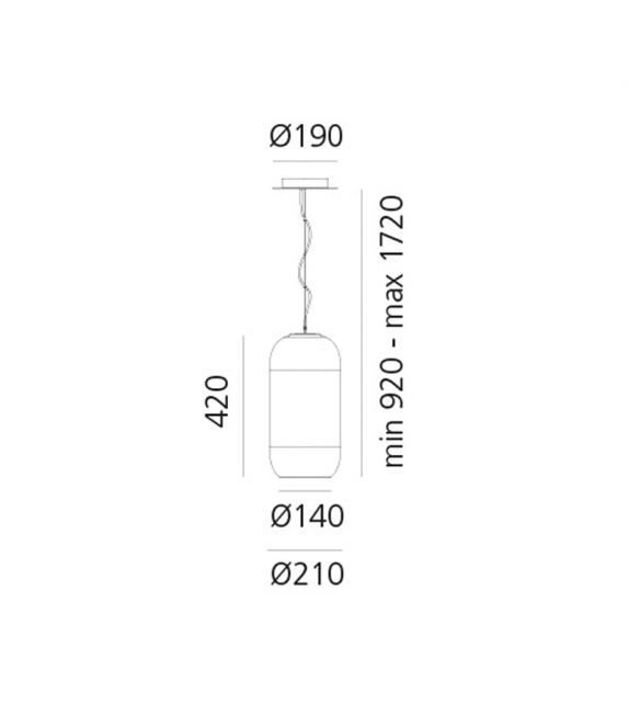 Gople RWB Lamp Artemide Suspension