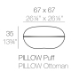 Pouf Pillow Vondom