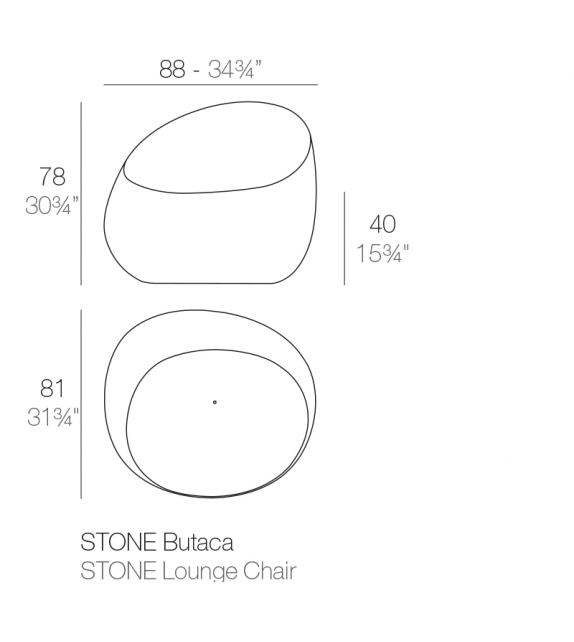 Stone Fauteuil Vondom