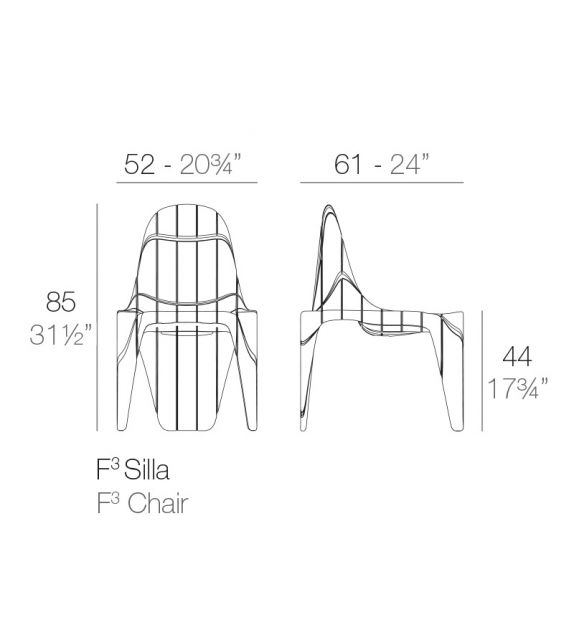 F3 Set da 2 Sedie Vondom