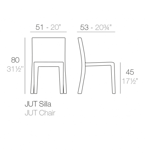 Jut Set de 2 Sillas Vondom