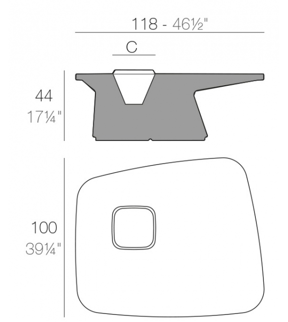 Noma Low Vondom Table Basse