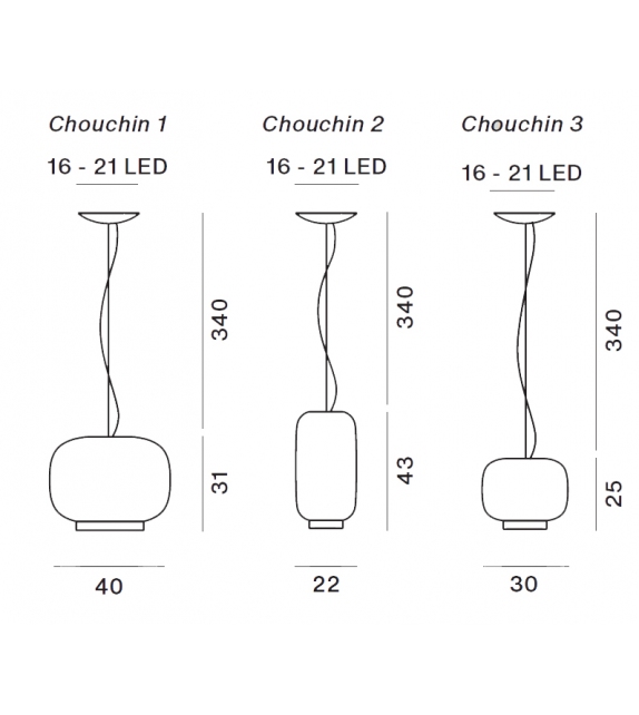 Chouchin Foscarini Pendant Light