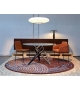 Ennea Ligne Roset Runder Tisch mit Glasplatte