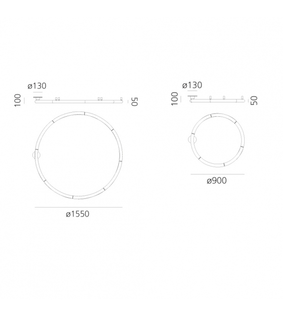 Alphabet of light Artemide Recessed Lamp