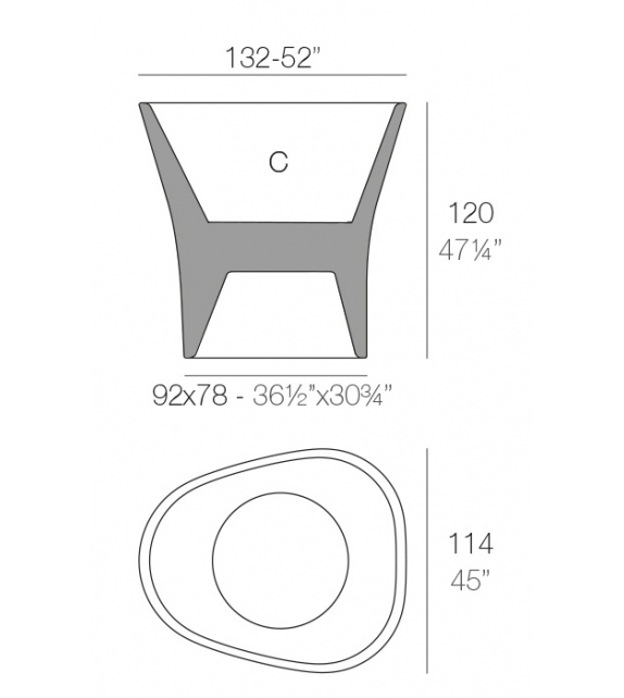 Bones 120 Vondom Vase