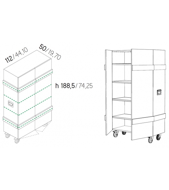 Alto Minotti Italia Armoire / Conteneur