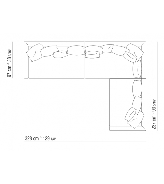 Victor Flexform Modulares Sofa