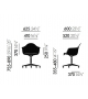 Eames Plastic Armchair PACC Swivel Chair Vitra