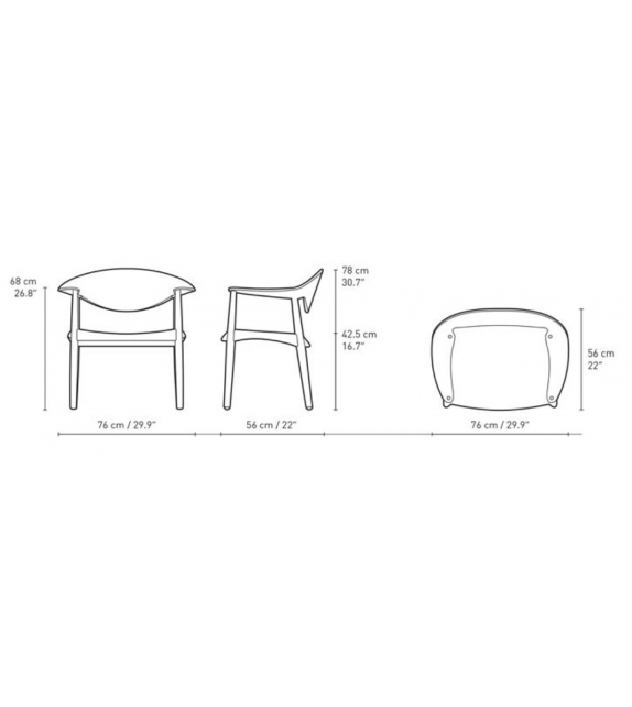 LM92T Metropolitan Chair Carl Hansen & Søn Silla