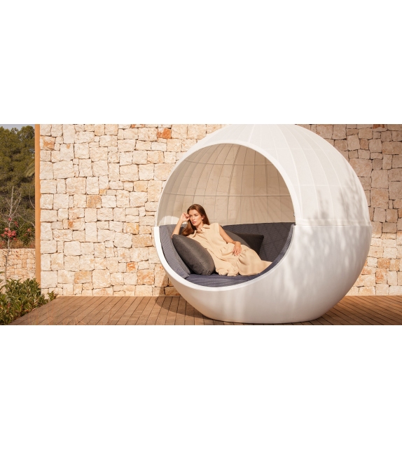 Moon Vondom Daybed Con Parasole in Tessuto