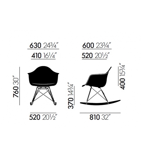 Eames Plastic Armchair RAR Vitra