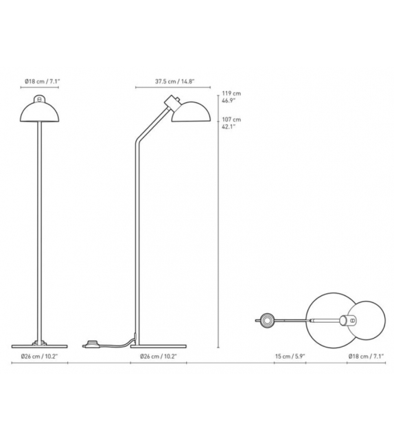 MO320 Carl Hansen & Søn Lampadaire