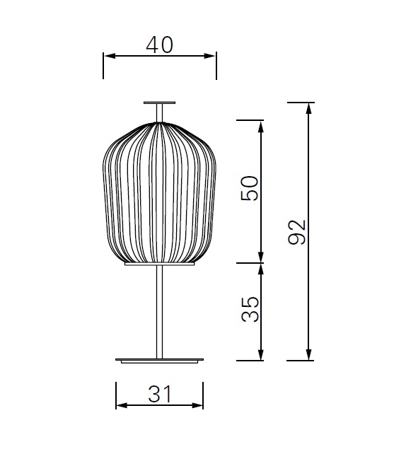 Plissée ClassiCon Lampada da Terra