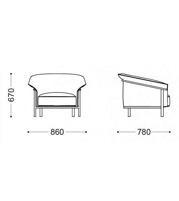 Kite Porro Petit Fauteuil