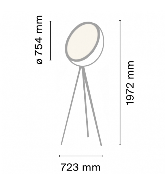 Superloon Flos Lámpara de Pie