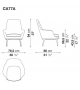 Caratos Maxalto Armchair with High Backrest