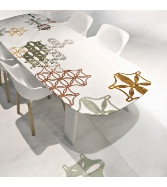 Marblelace Biscuit Table Budri