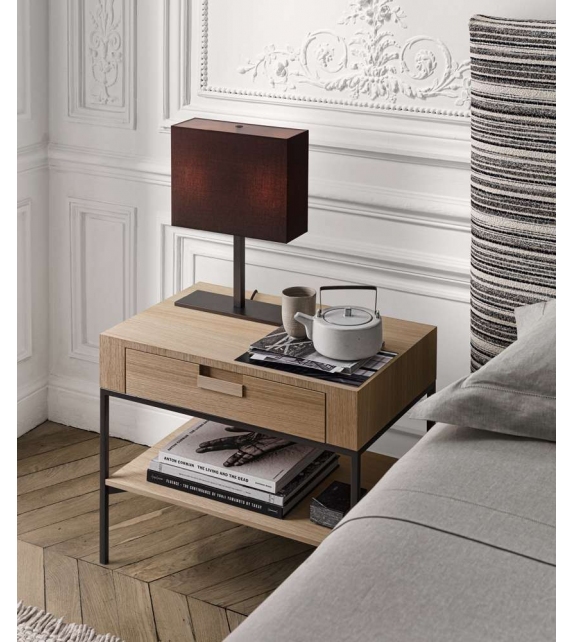 Ebe Maxalto Side Table with Drawer