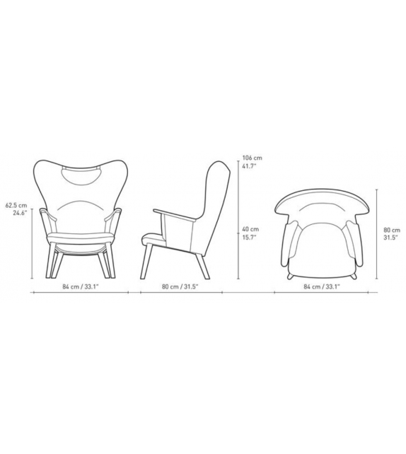 CH78 Mama Bear Carl Hansen & Son Poltrona