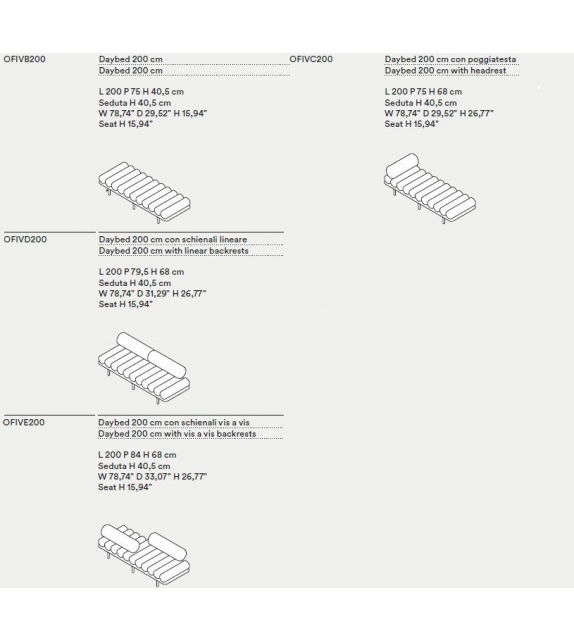 Daybed Tacchini Five to Nine