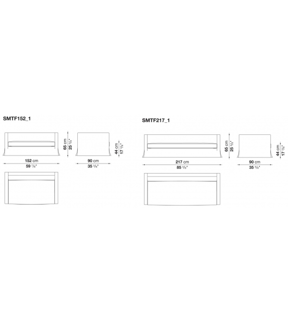 Simpliciter Maxalto Divano con Fodera