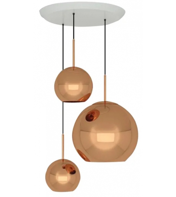 Copper Trio Tom Dixon Sistema a Sospensione