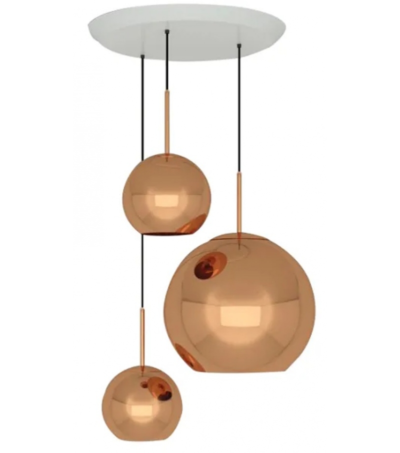 Copper Trio Tom Dixon Système de Suspension