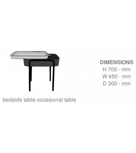 Couliss Ligne Roset Mesita Auxiliar