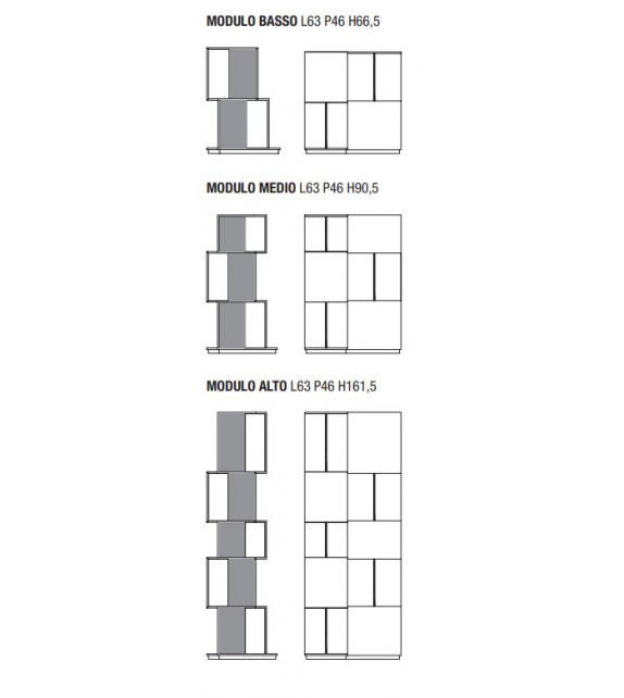 Qubit MDF Italia Boookcase