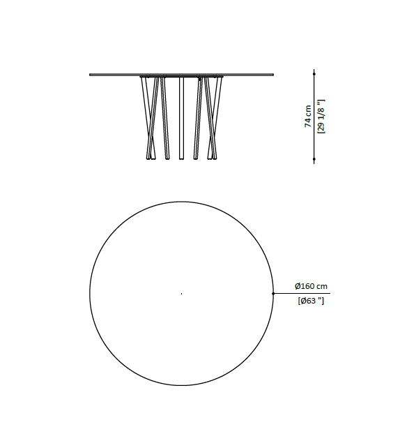 For Hall Circle Paolo Castelli Table