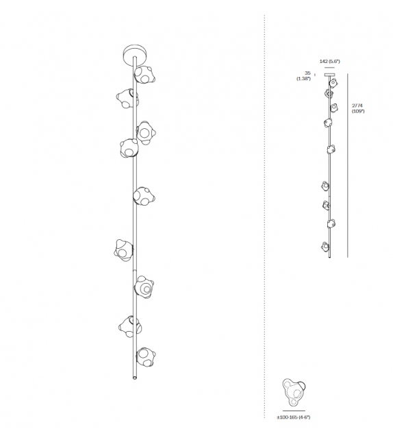 57 Stem Bocci da Soffitto