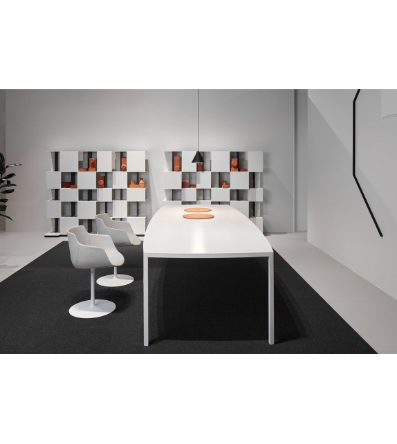 Tense Curve White MDF Italia Tavolo