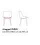 Flow Chair 4 Legs Cross Padded MDF Italia