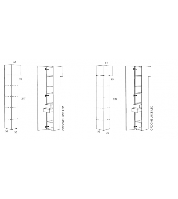 Formosa in Piedi Minotti Italia Column Container