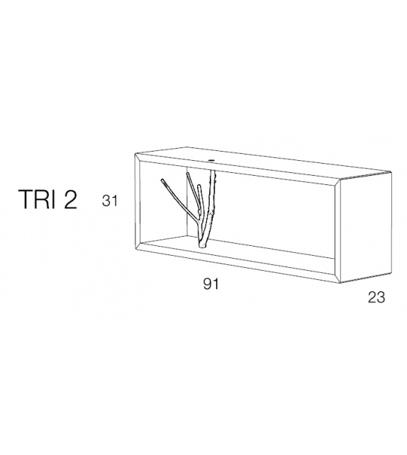 Tri Minotti Italia Mensola / Contenitore