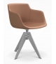 Flow Leather Chair 4 Legs VN Steel MDF Italia