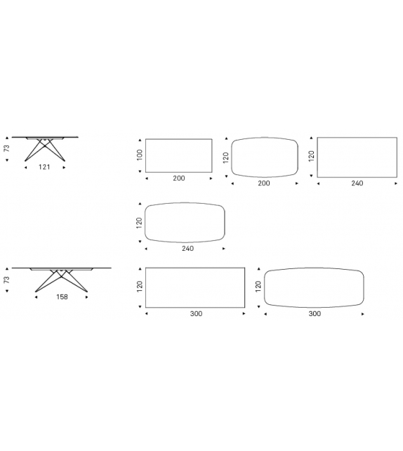 Premier Crystalart Table Cattelan Italia