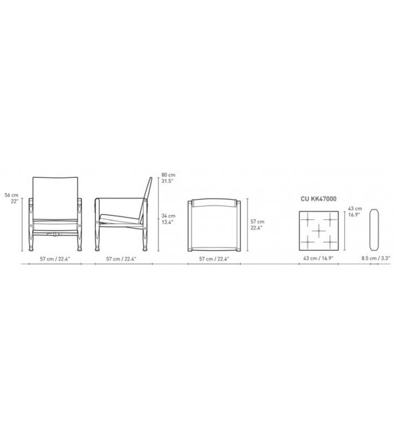 KK47000 Safari Chair Carl Hansen & Søn