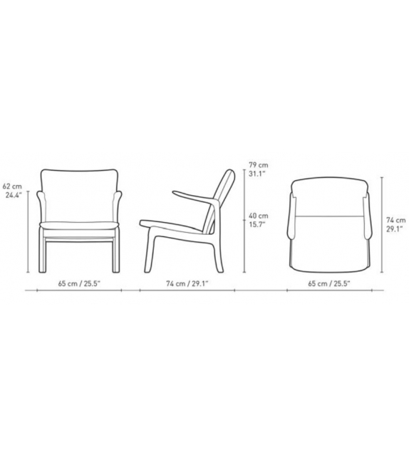 OW124 Beak Chair Carl Hansen & Søn Fauteuil